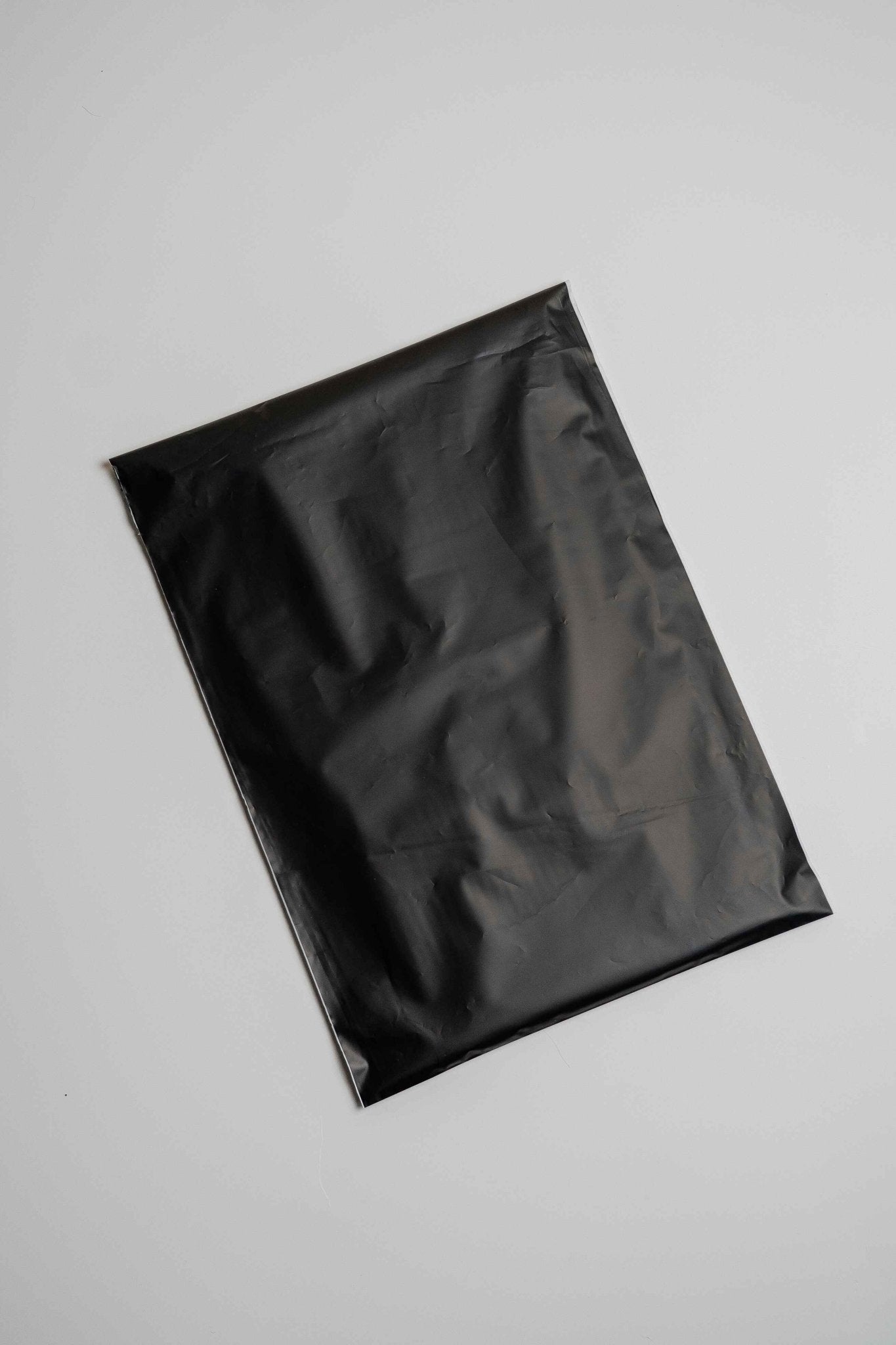 100% Compostable Ecofriendly Plain Black Courier Bag Pack Of 25 – Packing Materials on Brown Living™. SKU: MO-1. Img 3.