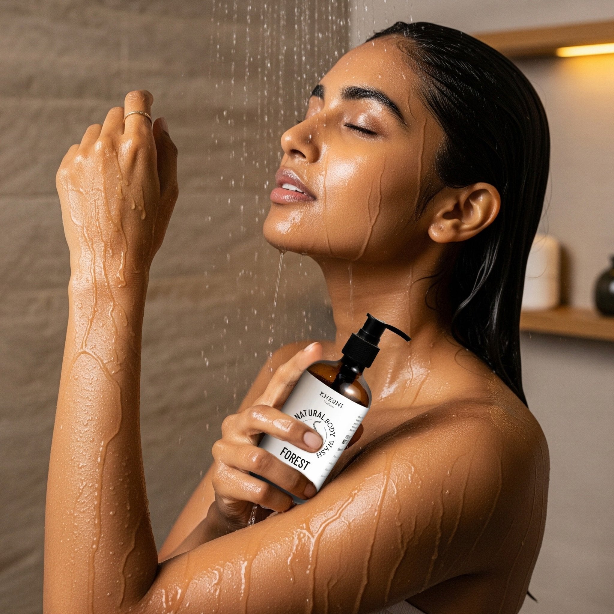 100% Natural Body Wash - Forest – Body Wash on Brown Living™. SKU: FFNBW250L. Img 4.