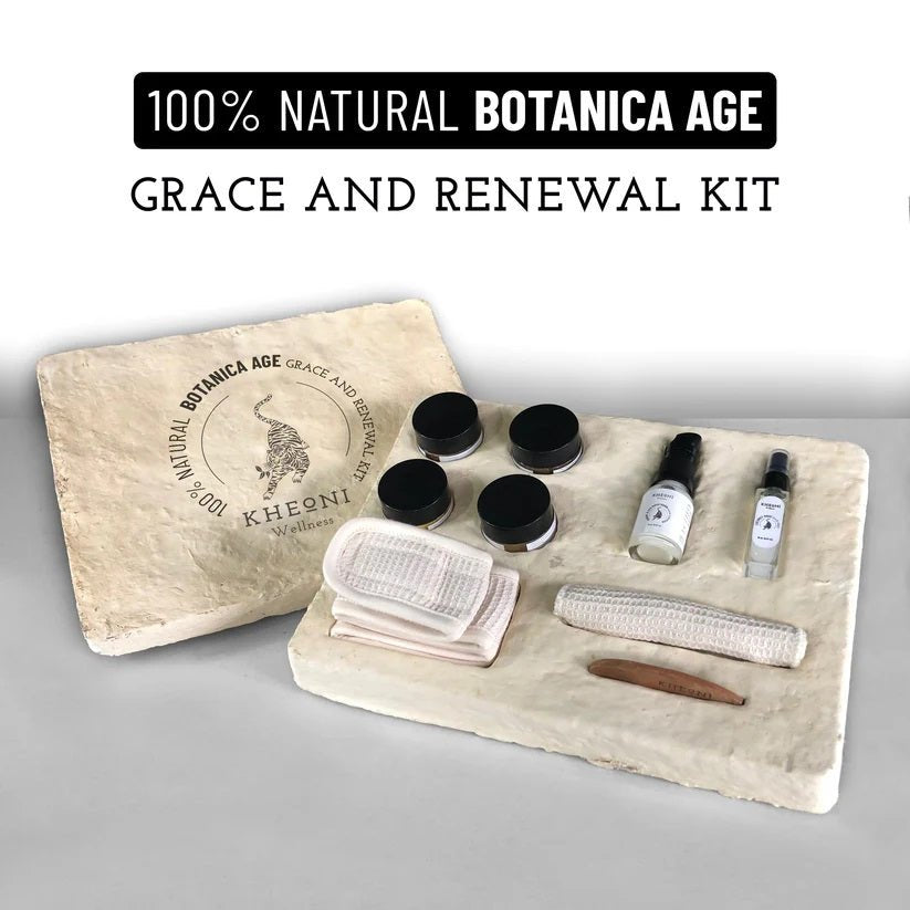 100% Natural Botanica Age Grace & Renewal Facial Kit – Face Cleanser on Brown Living™. SKU: facialkit_botanic_01. Img 1.