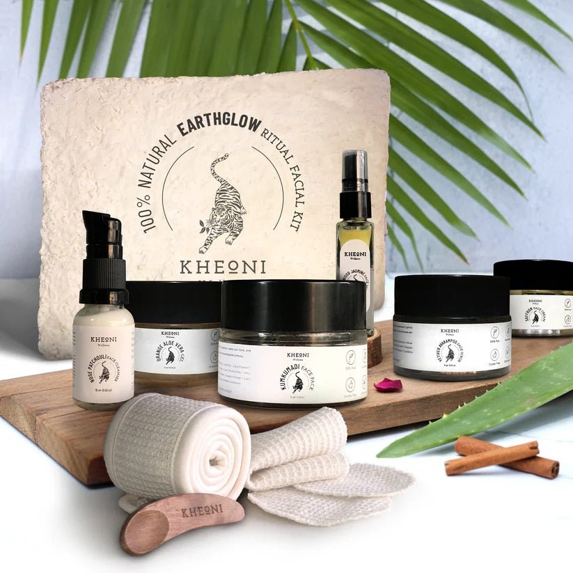 100% Natural Earthglow Ritual Facial Kit – Gift on Brown Living™. SKU: FFFKEGBA01. Img 2.
