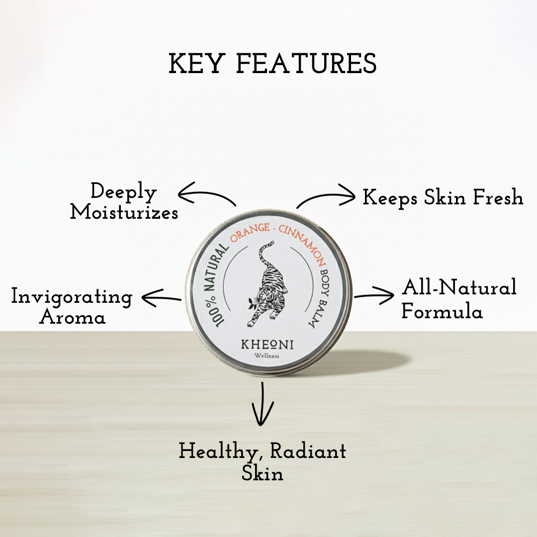 100% Natural Orange - Cinnamaon Body Balm – Body Butter on Brown Living™. SKU: FFBBOC030G. Img 2.