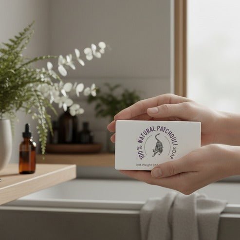 100% Natural Patchouli Soap | Handmade Body Cleansing Bar – Soap on Brown Living™. SKU: FFSOPA100G. Img 8.