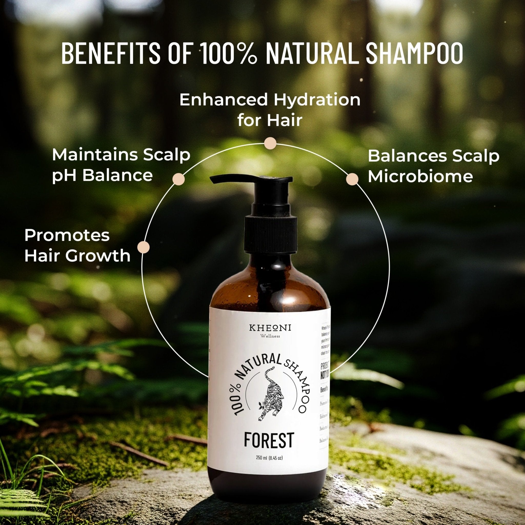 100% Natural Shampoo - Forest – Hair Shampoo on Brown Living™. SKU: FFNS0250L. Img 6.