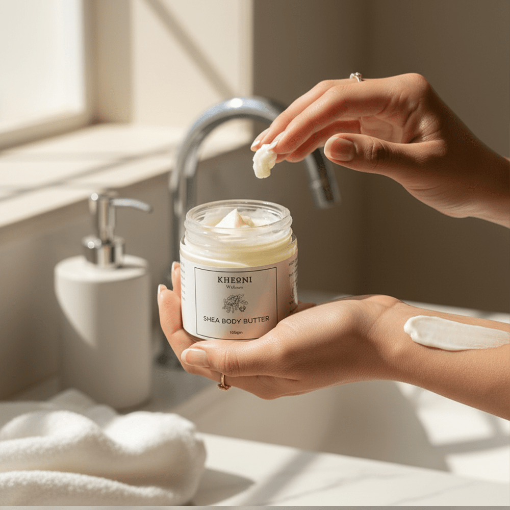 100% Natural Shea Body Butter - 100 gm – Body Butter on Brown Living™. SKU: sheabodybutter100gm. Img 3.