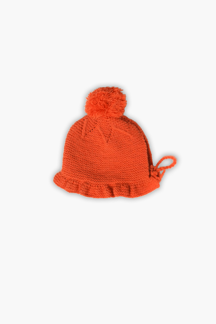 100% Pure Merino Wool Baby Bonnet | Soft & Breathable – Kids Cap on Brown Living™. SKU: BNO06003. Img 3.