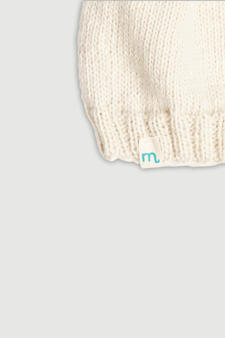 100% Pure Merino Wool Baby Cap | Soft, Warm & Breathable – Kids Cap on Brown Living™. SKU: MCB06002. Img 3.