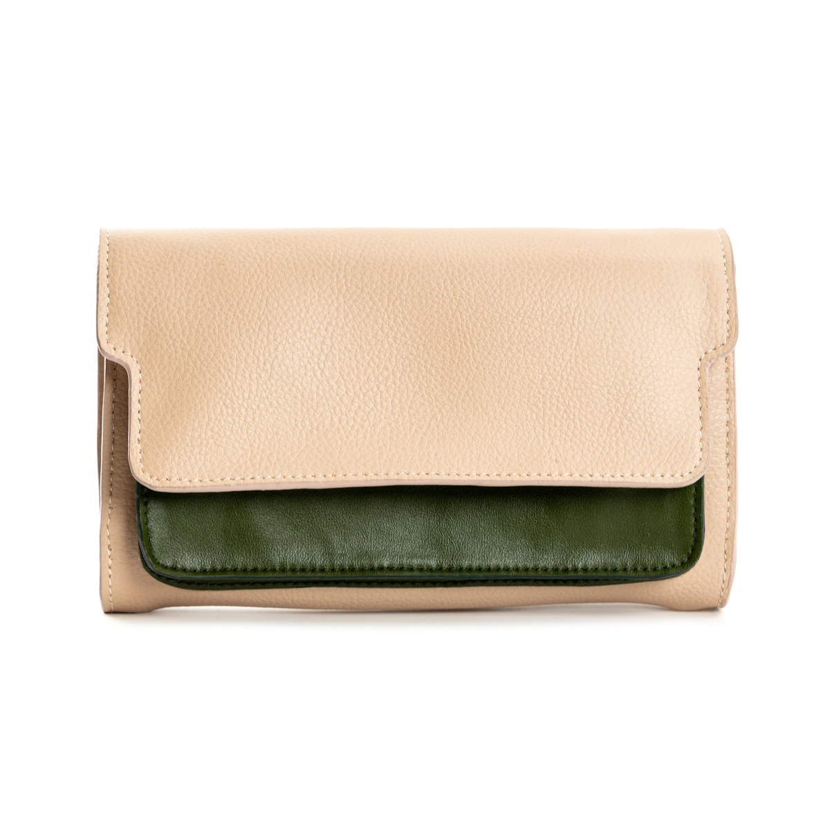 Fides (Almond & Green) | Women's bag made with Apple Leather