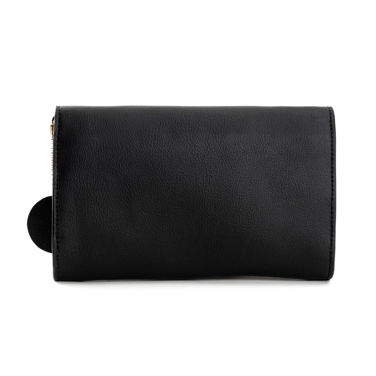 Fides (Black & Gold) | Women's bag made with Apple Leather