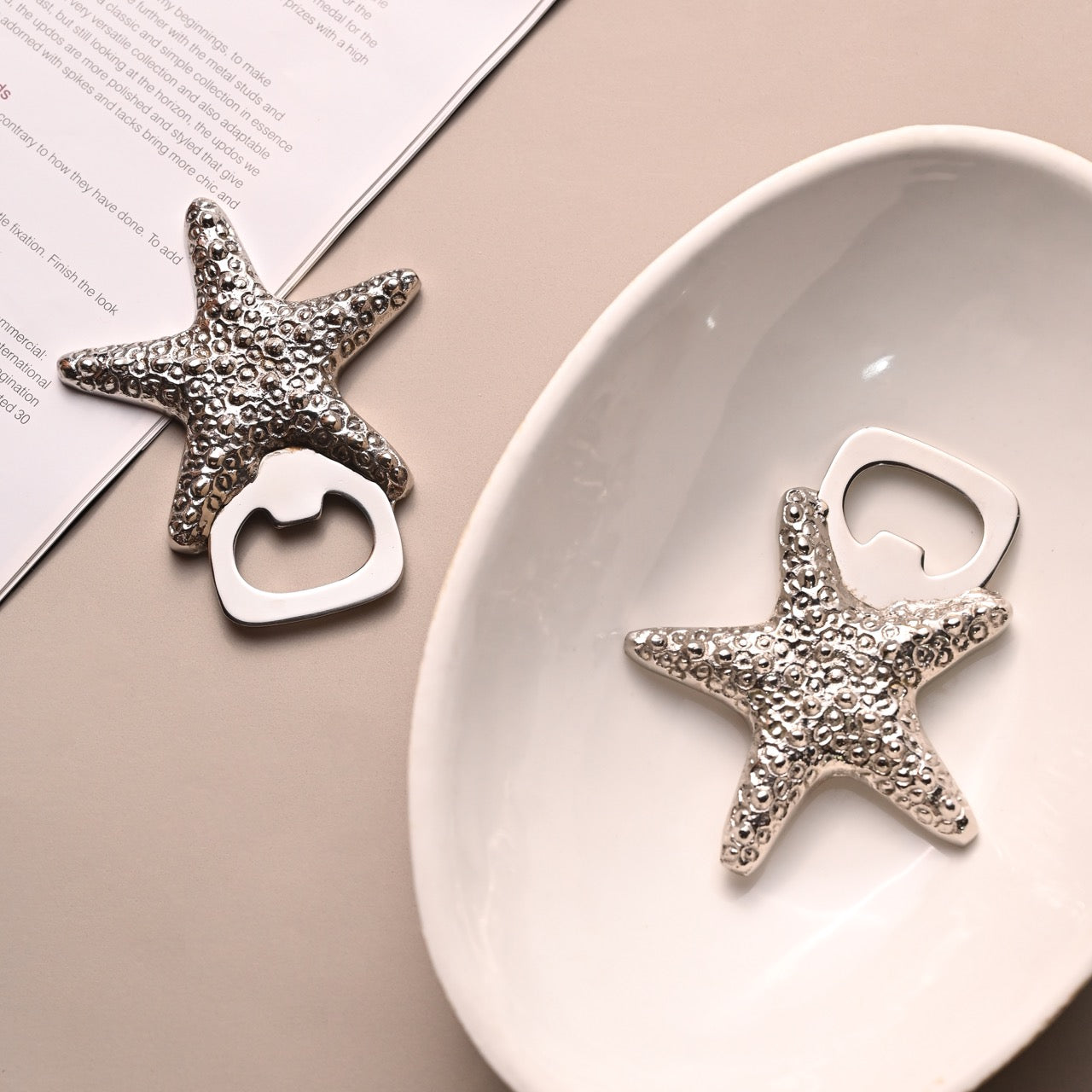 Meen (Starfish) Brass Bottle Opener | Bar Accessories