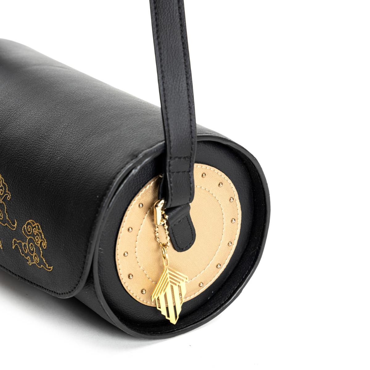 Nyx- Black Apple Leather Handbag | Vegan Leather Designer Handbag
