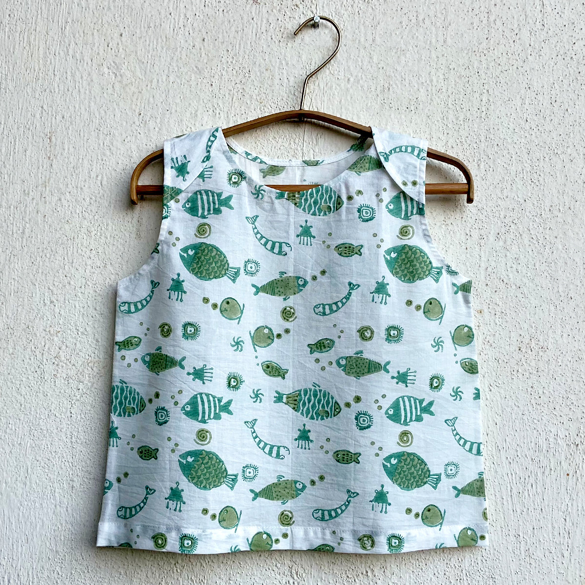 Kids Unisex Organic Cotton Koi Jhabla with Pants