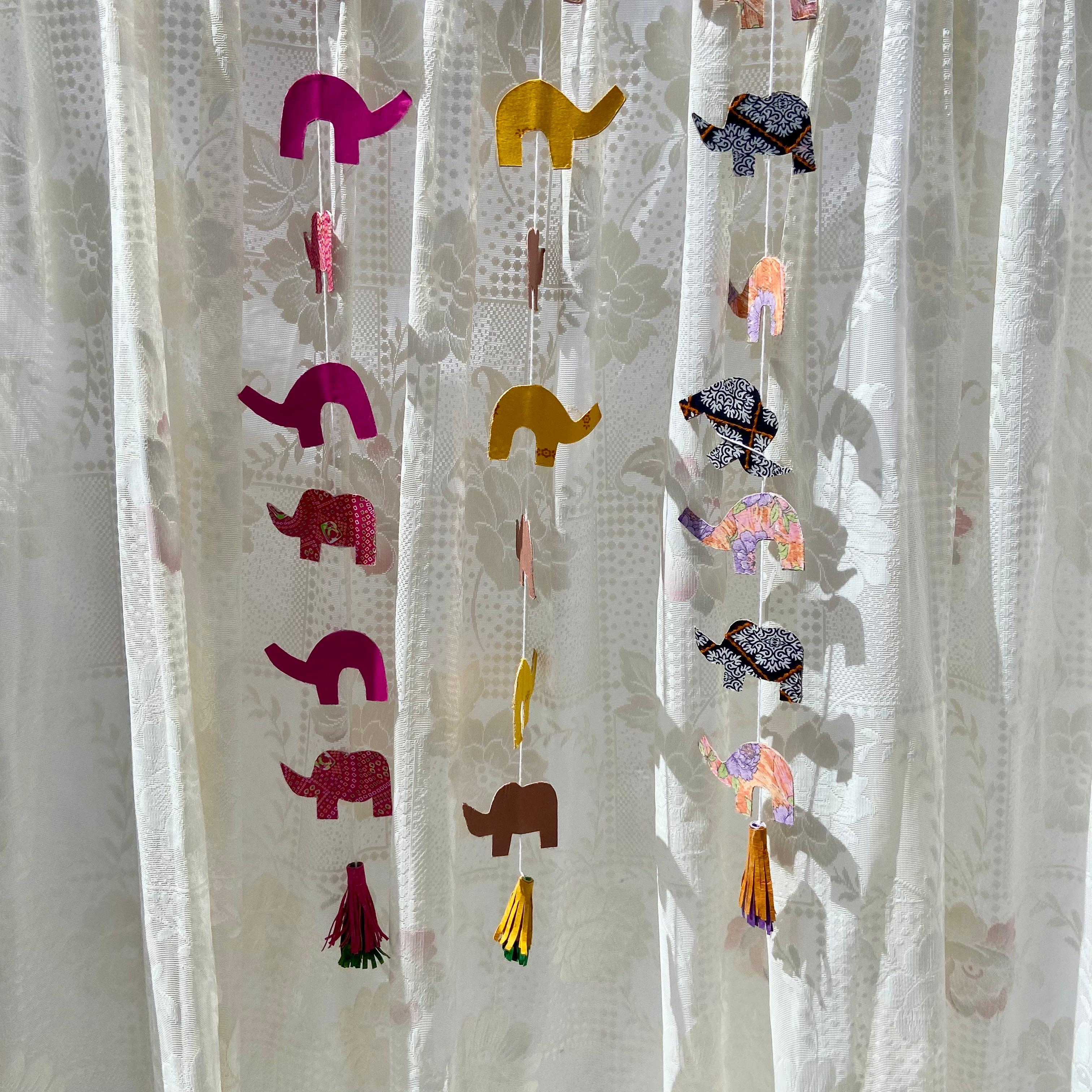 Eco-Friendly Elephant Cloth Dangler | Handcrafted Bohemian Home Decor