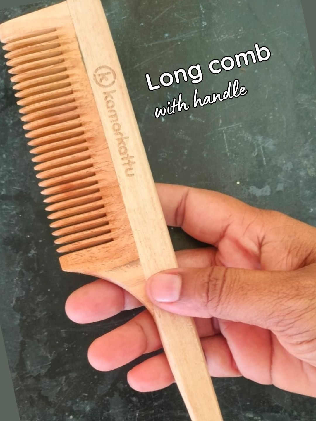Neem Wood Comb | Natural, Anti-Dandruff & Eco-Friendly Hair Care
