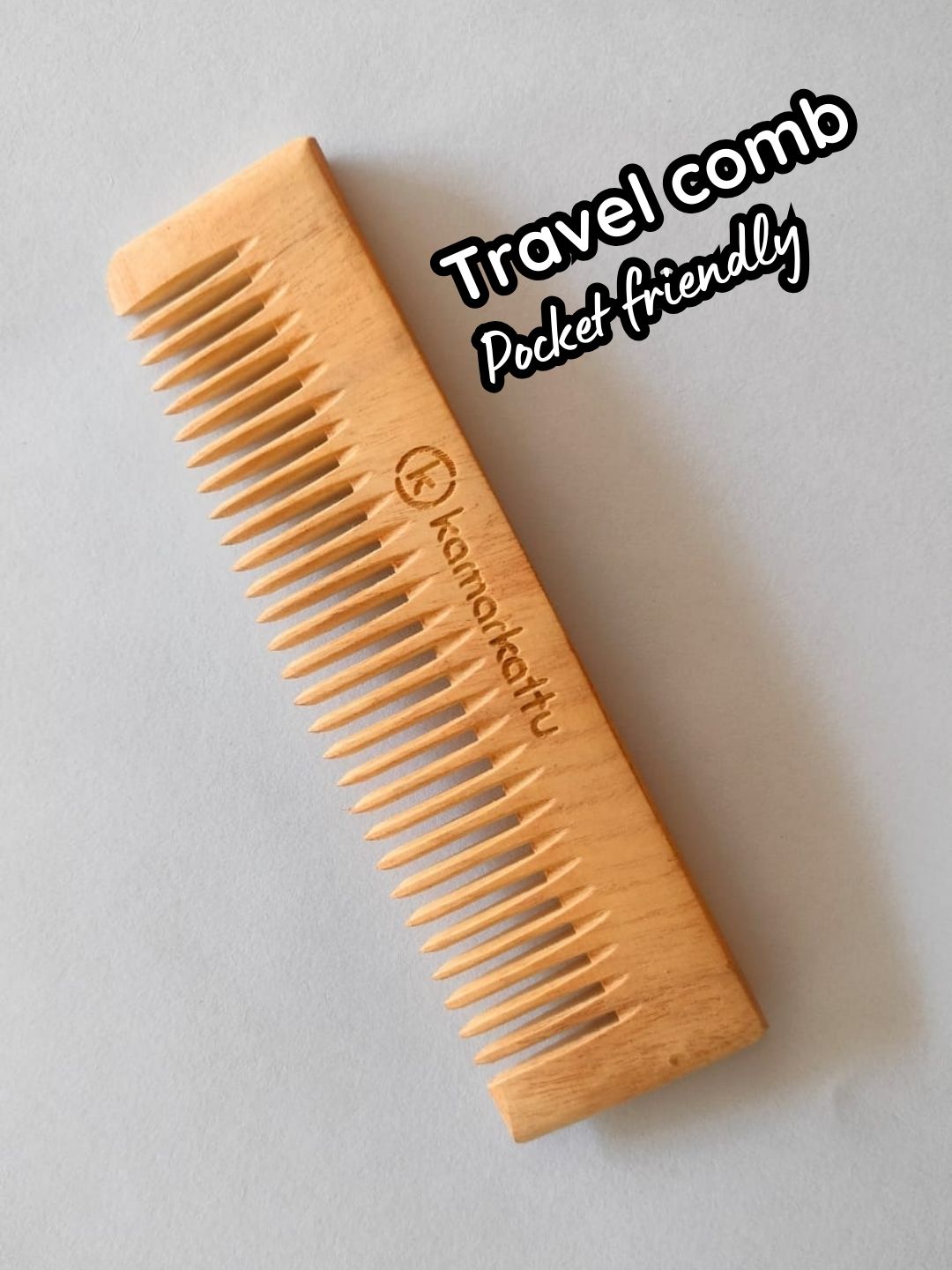 Neem Wood Comb | Natural, Anti-Dandruff & Eco-Friendly Hair Care