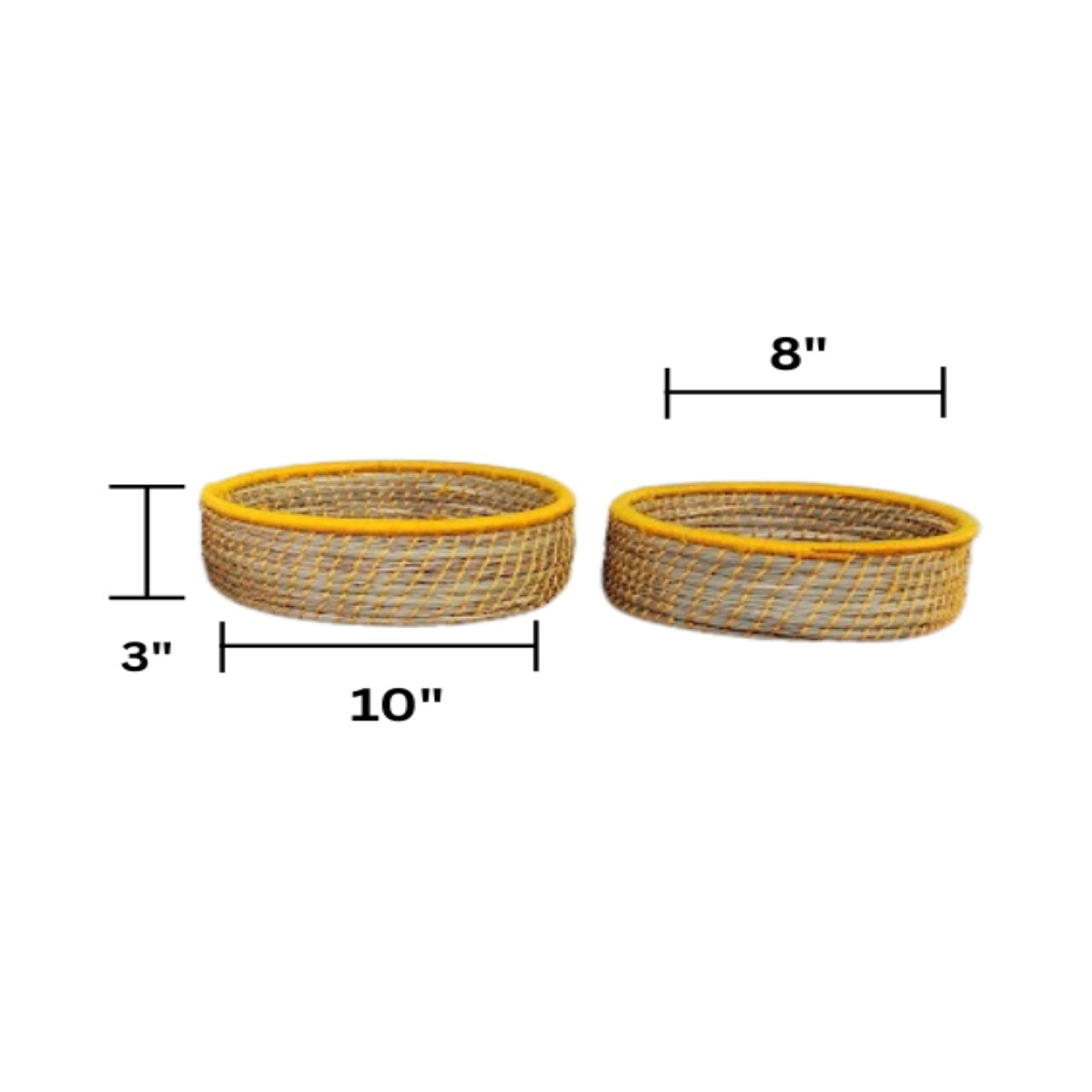 Swadeh Sabai Multi-purpose Grass Basket | Set of 2