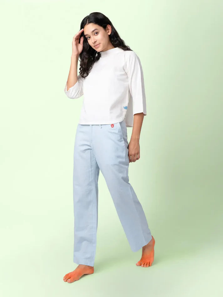 Ecru - Mock Collar Top