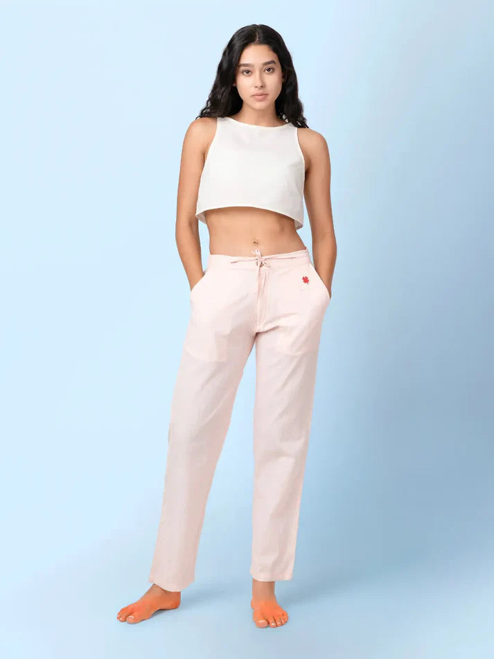 Sol - Natural Sleeveless Crop Top