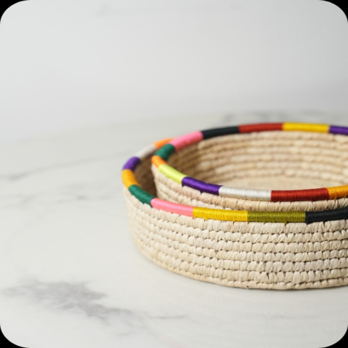 Swadeh Sabai Multi-purpose Grass Basket | Set of 2