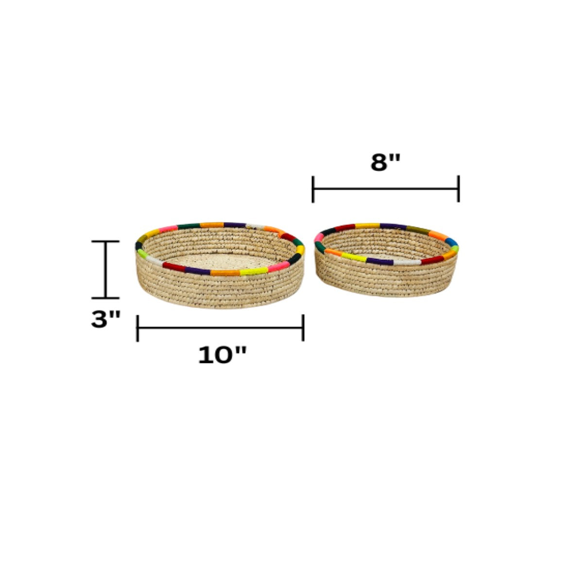 Swadeh Sabai Multi-purpose Grass Basket | Set of 2