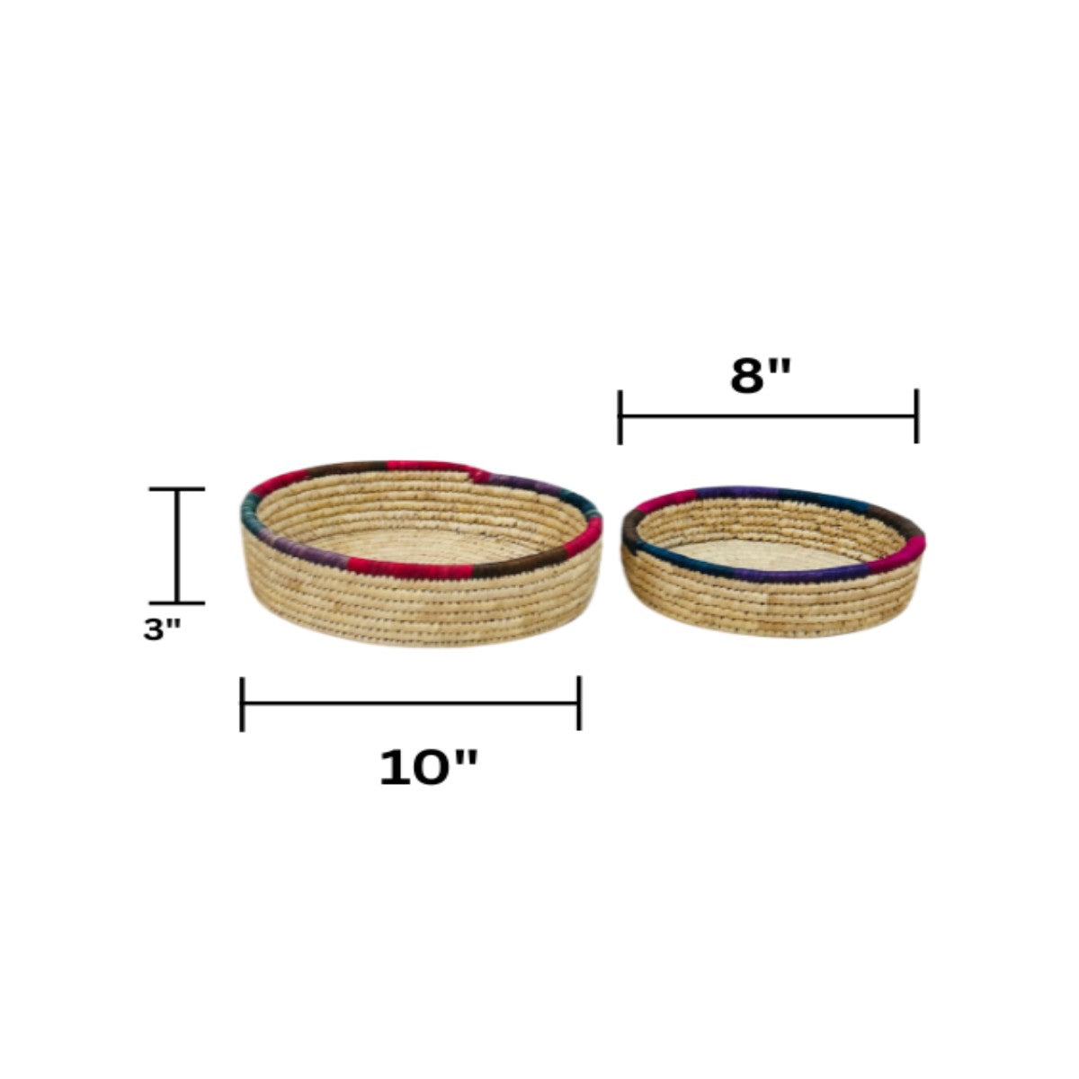 Swadeh Sabai Multi-purpose Grass Basket | Set of 2