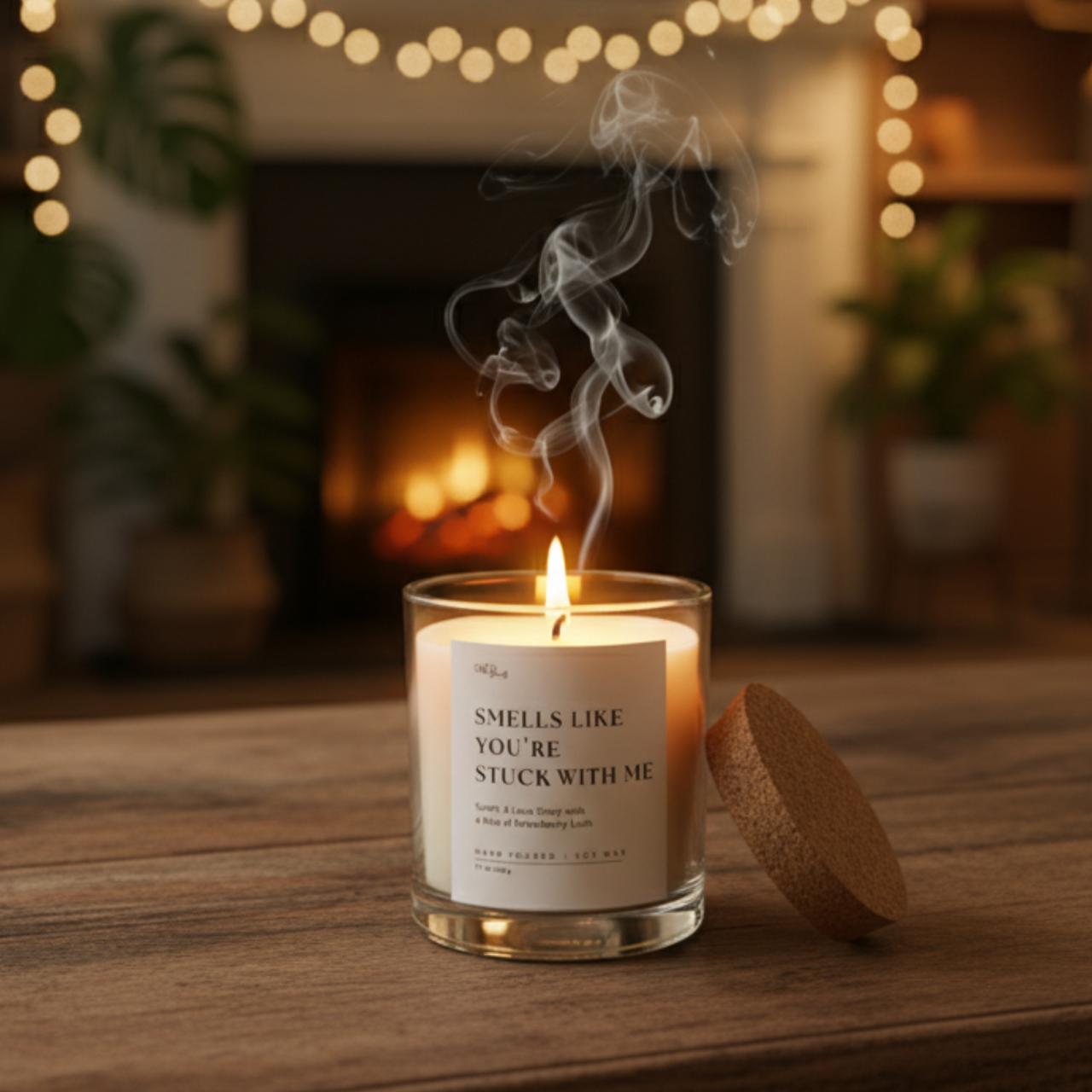 Stuck with Me Soy Wax Candle- Scented with Zdore