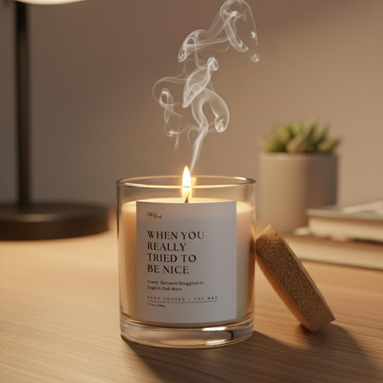 English Oak Moss Scented Soy Wax Candle
