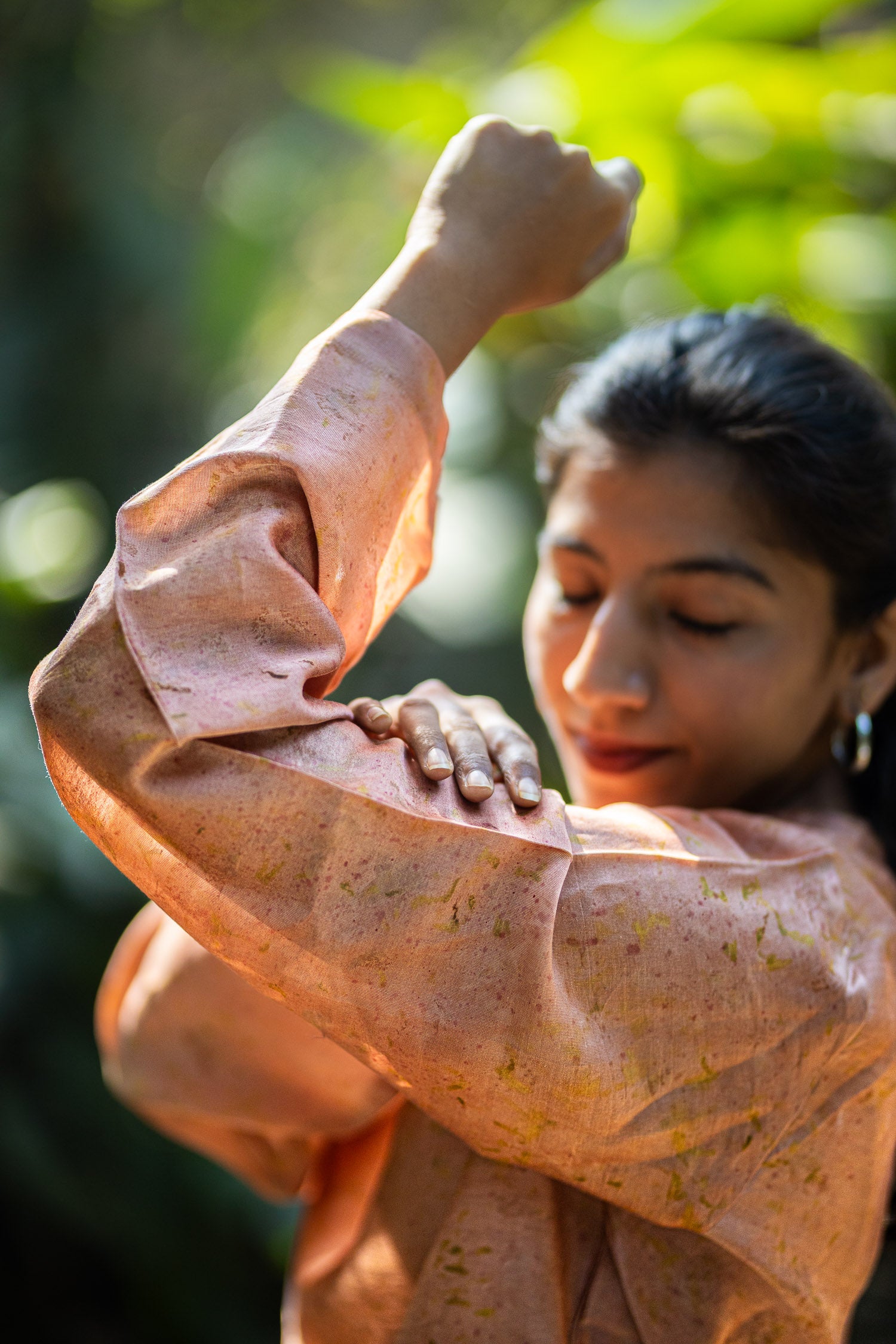 Calico Chanderi Silk Top | Elegant Wear for Women