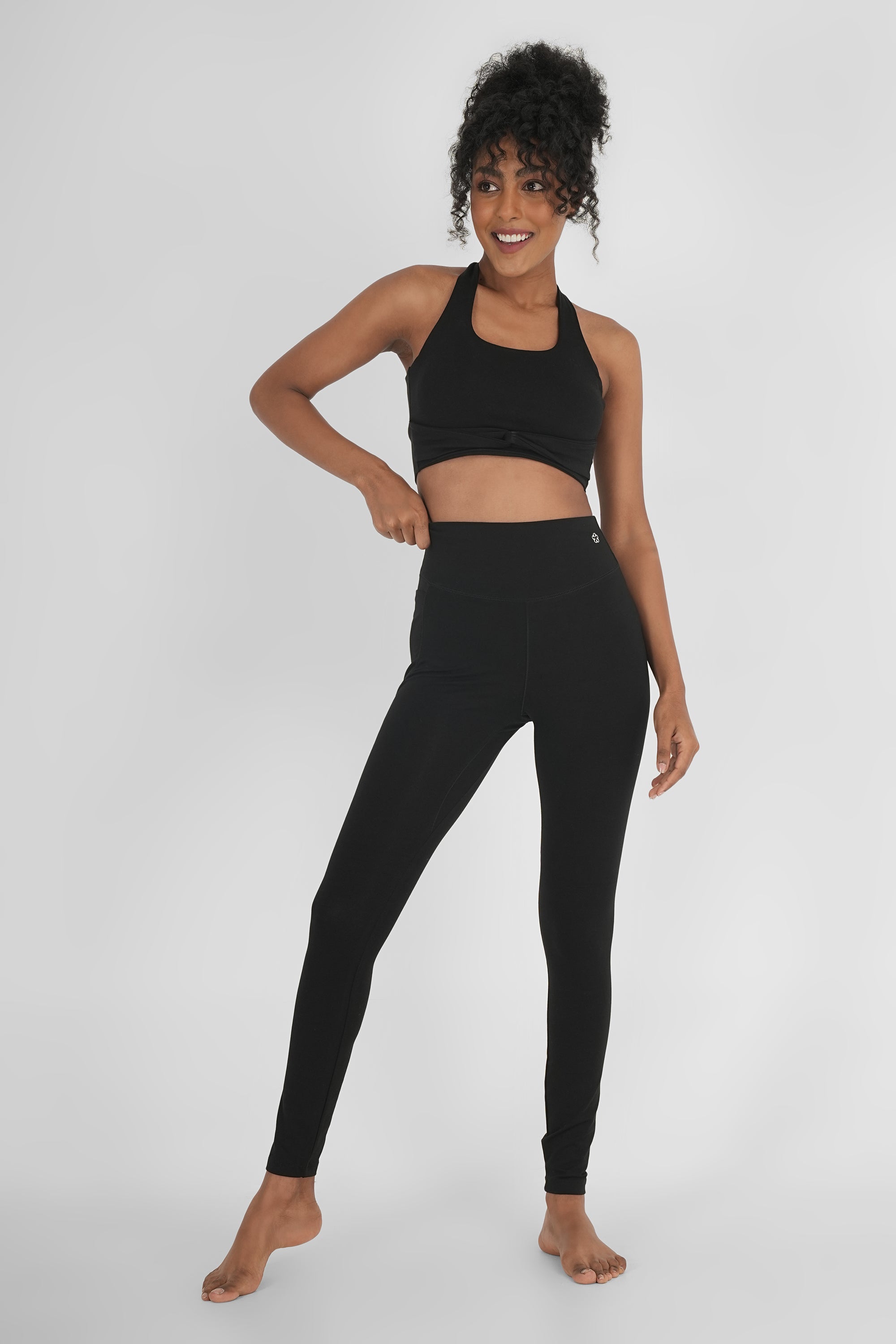 Ash Black Co-ordinated | Sleek & Comfortable Women’s Activewear Set
