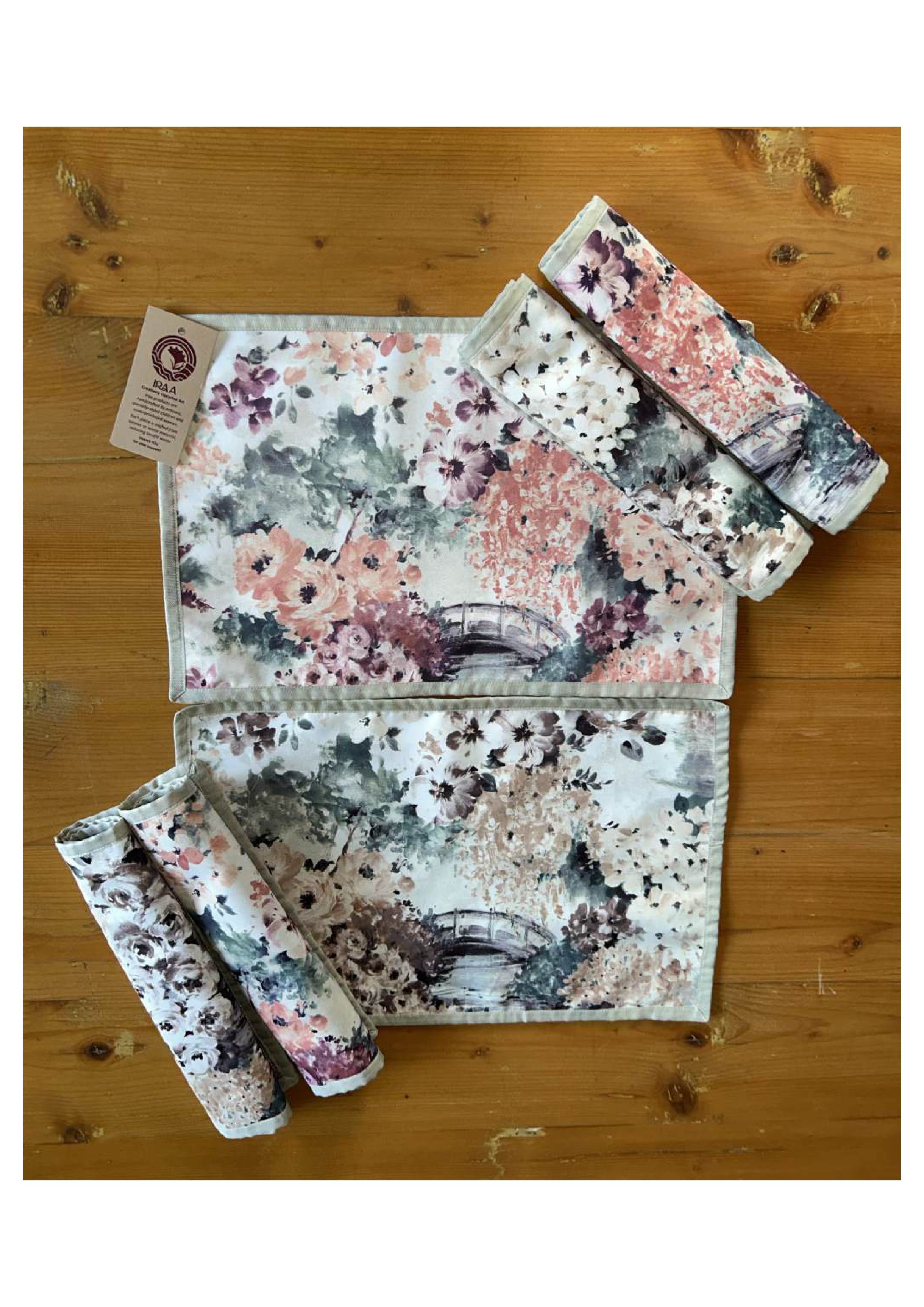 Upcycled Cloth Handwoven Table Mats – Set of 10