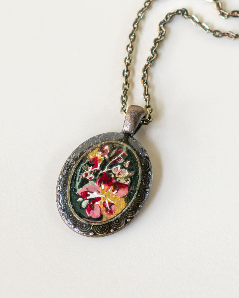 Resin Art Necklace| Handcrafted Resin Accessories for Women