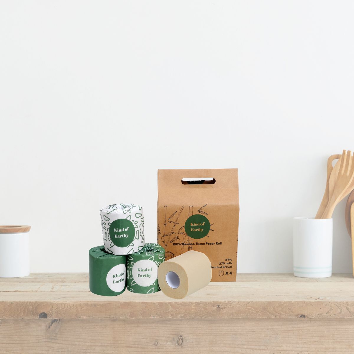 Bamboo Toilet Paper Rolls | 2 Ply, 270 Pulls Each