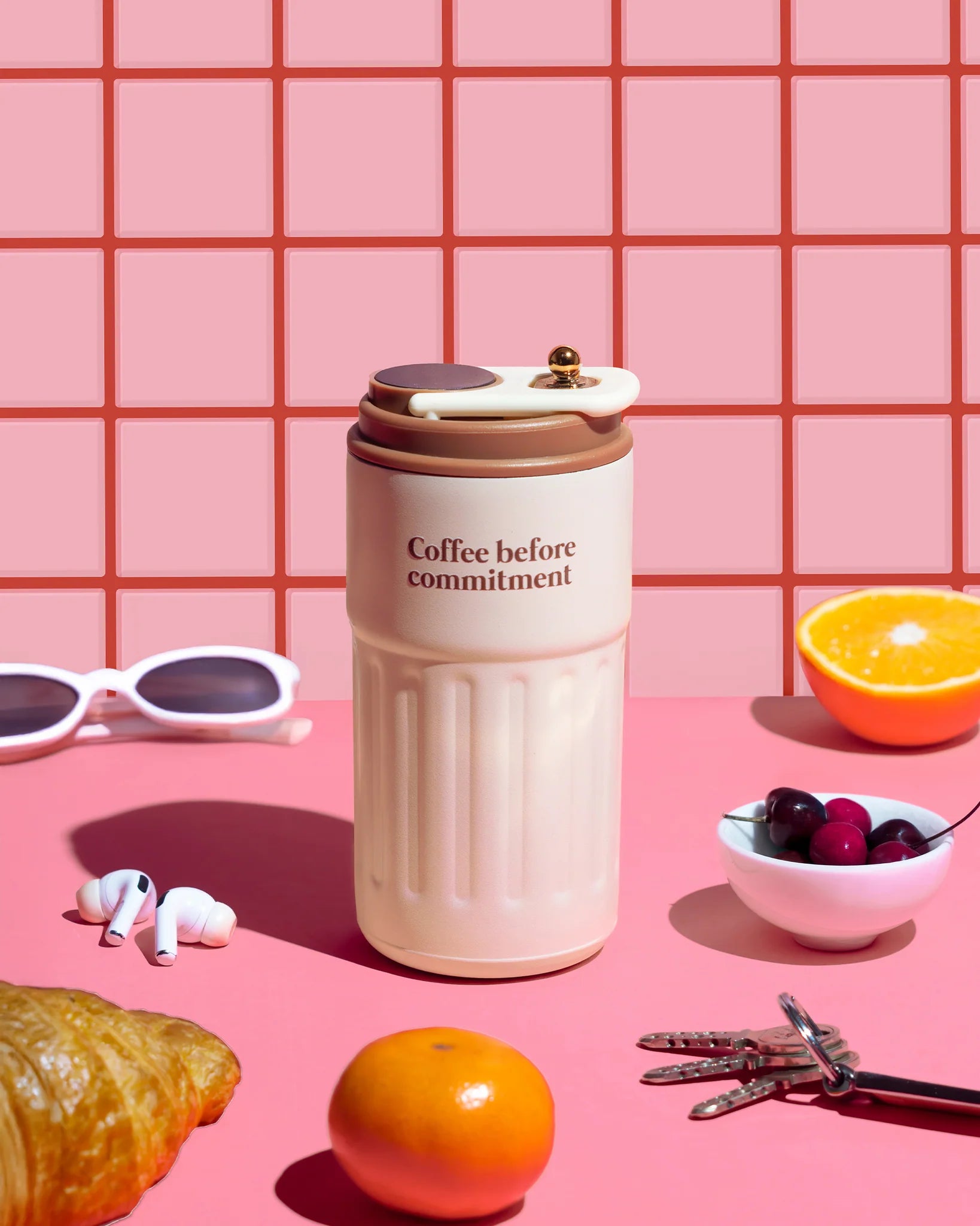 Coffee Before Commitment Flask | Stainless Steel Reusable Bottle