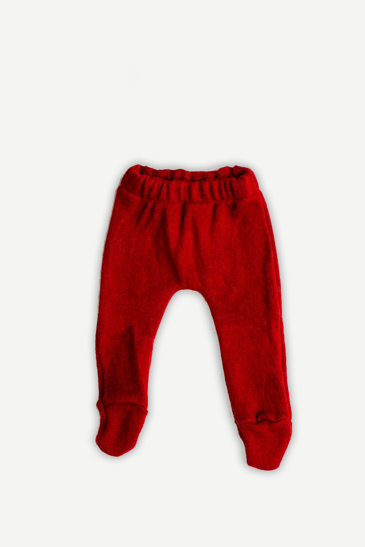 Pure Wool Footie Lower | Herbal Dyed with Devdaru for Comfort & Immuni