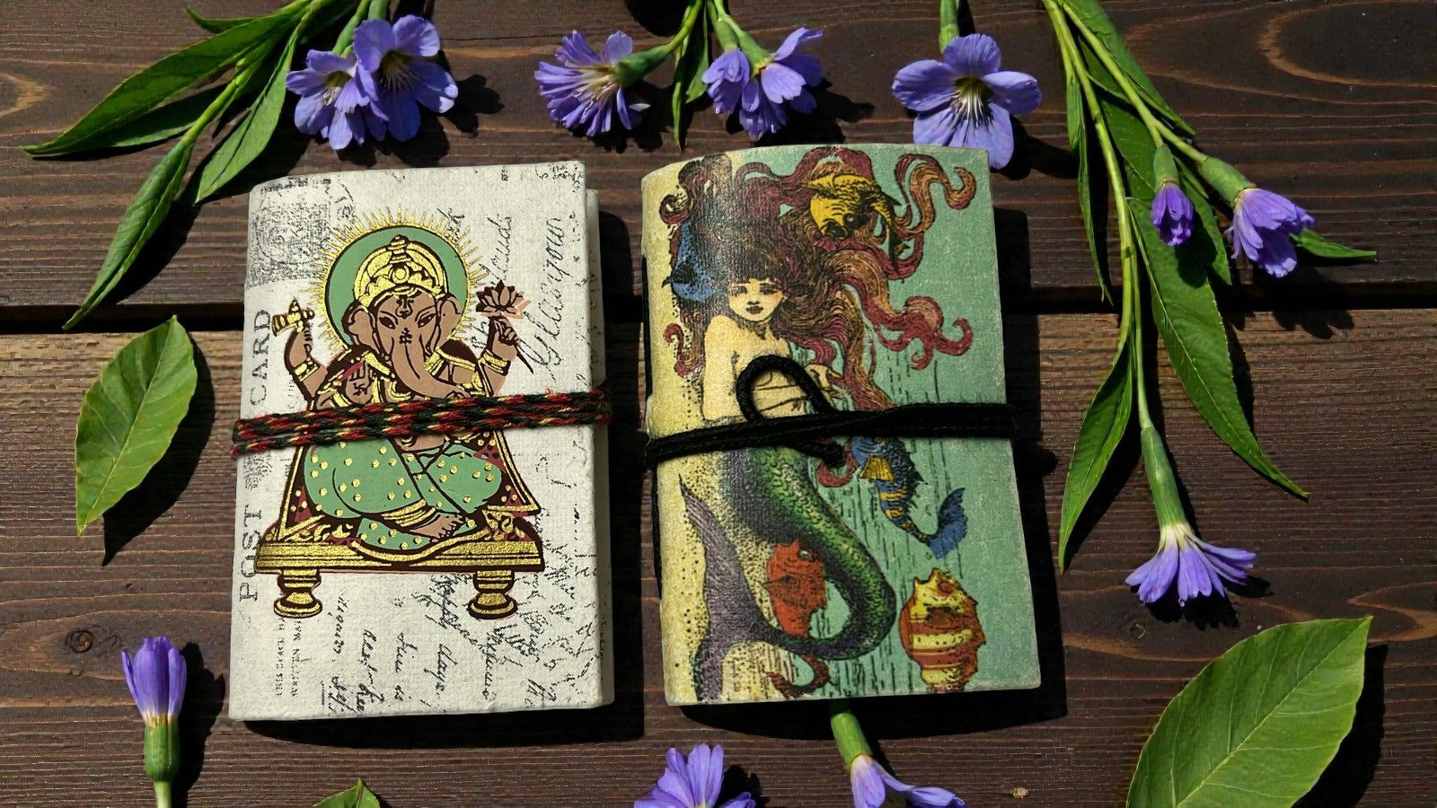 Mini Recycled Paper Journal Pack of 2