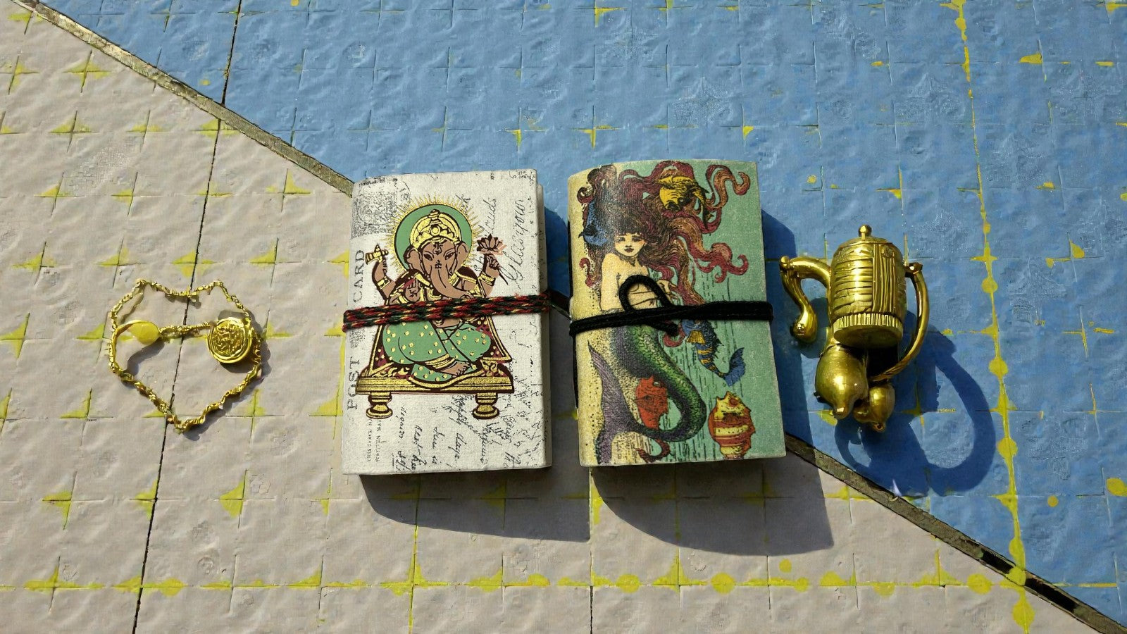 Mini Recycled Paper Journal Pack of 2