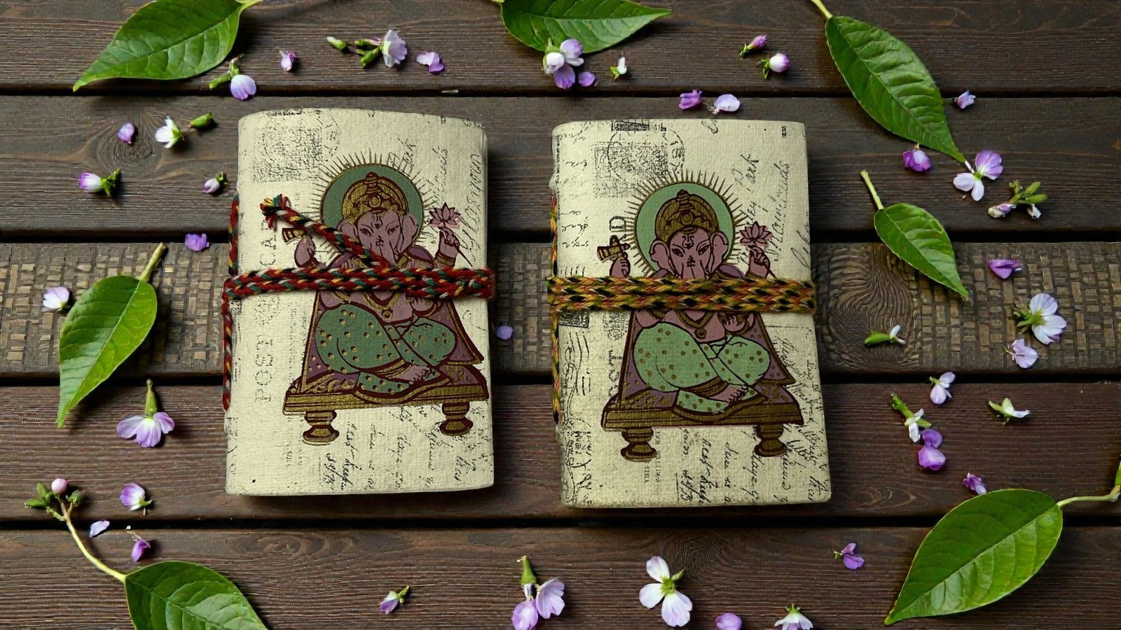 Mini Recycled Paper Journal Pack of 2