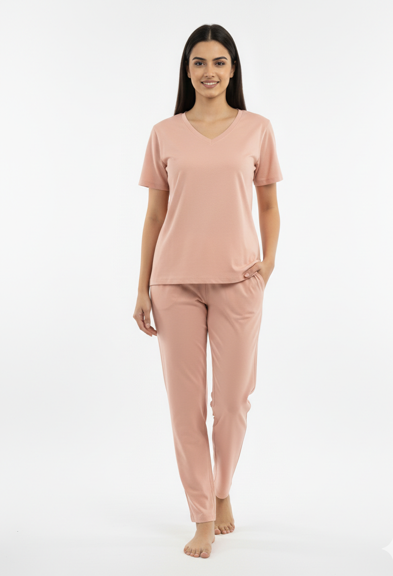 Women’s Herbal-Infused Yoga V Neck T Shirt | Breathable Activewear Tee