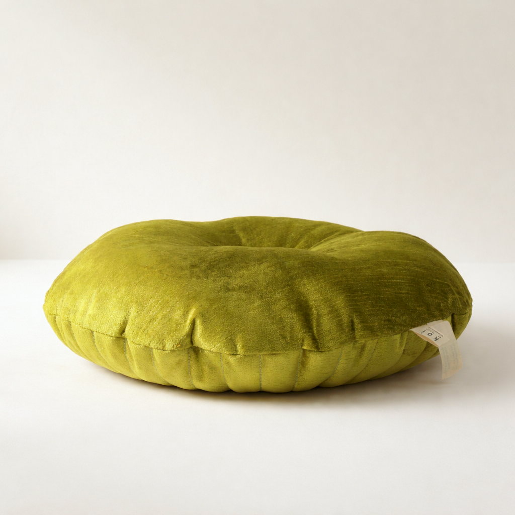 Moss Velvet Throw Pillow Soft Decorative Cushion