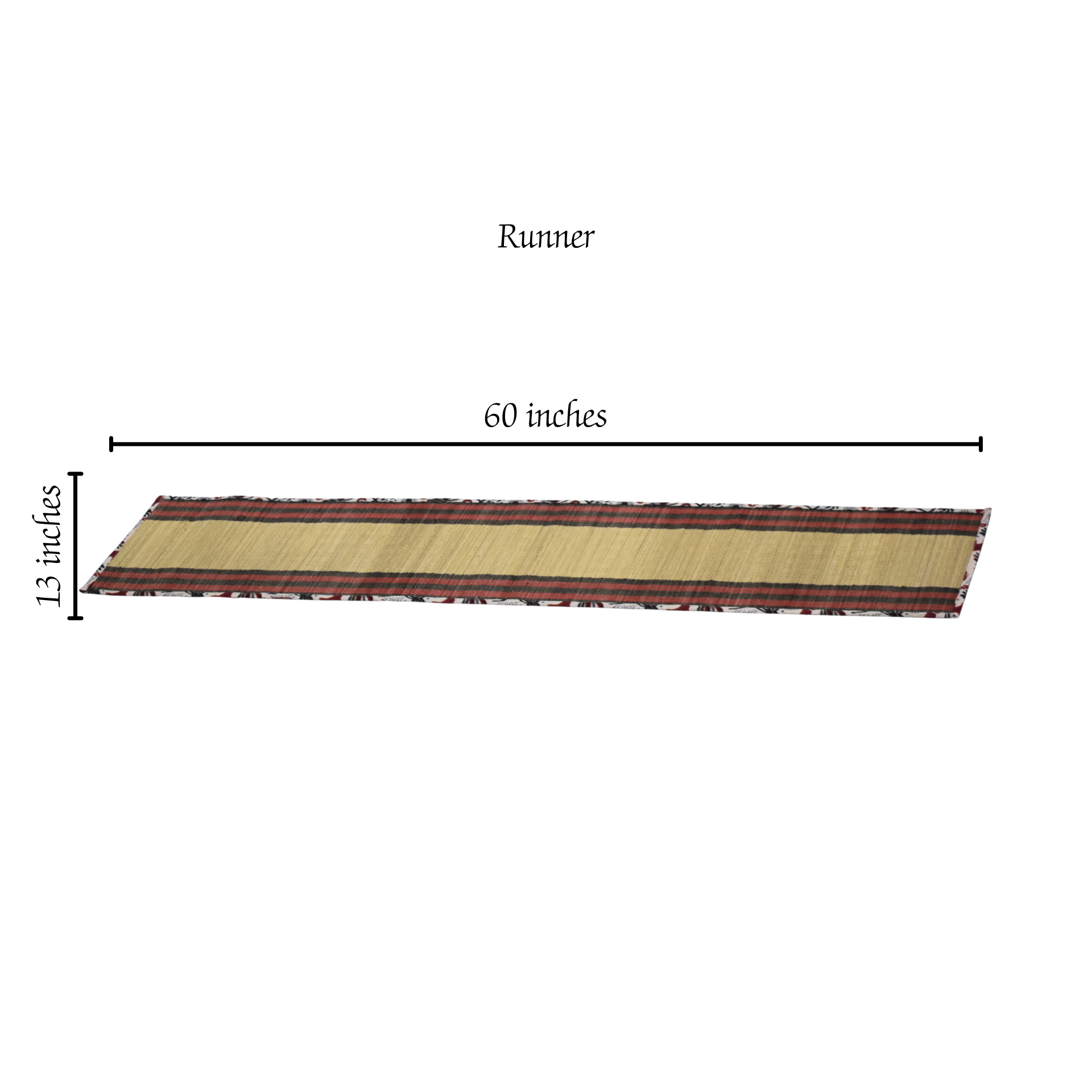 Bamboo Placemats – Elephant Print Canvas Edge