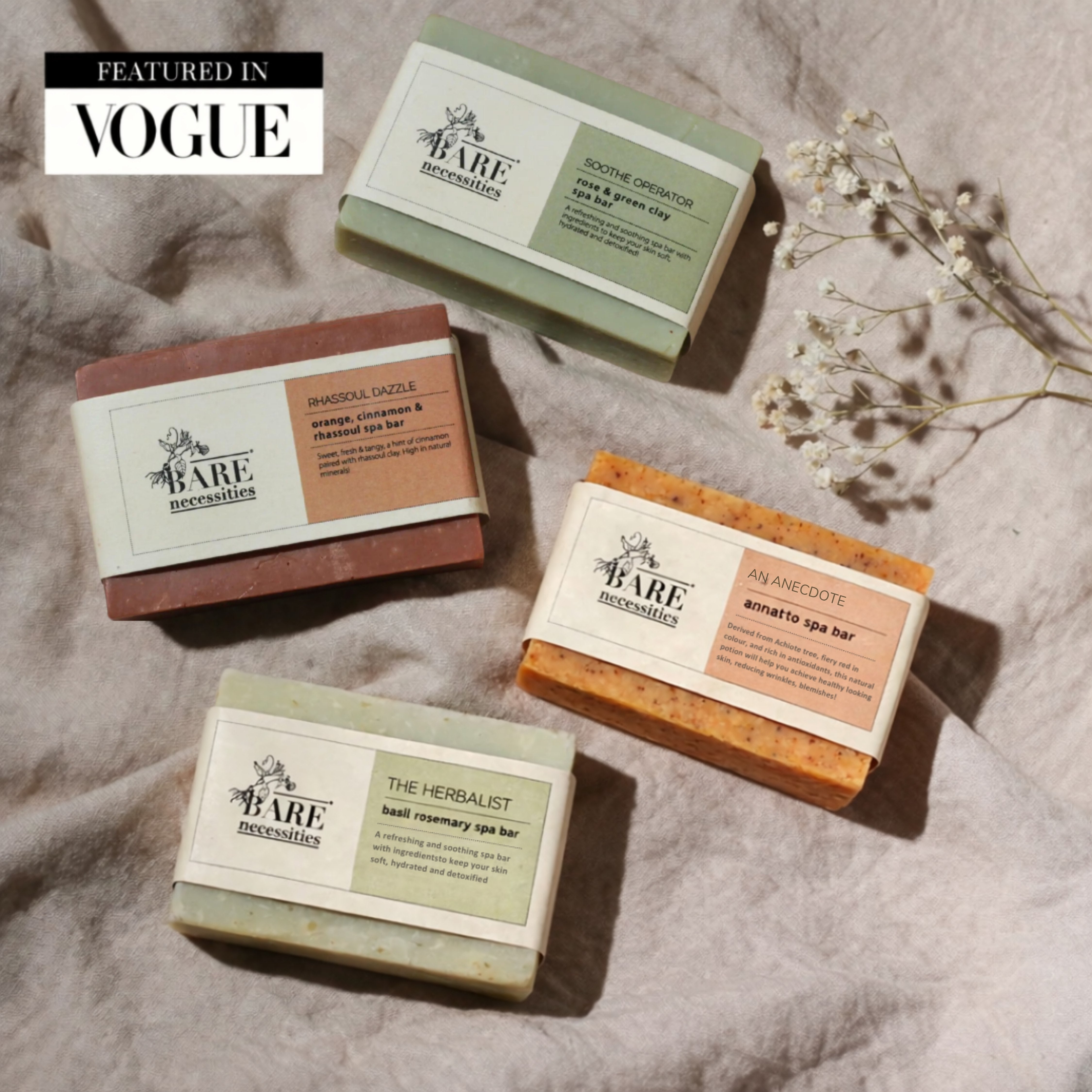 Pack of 4 Nourishing Cold Processed Bathing Soaps