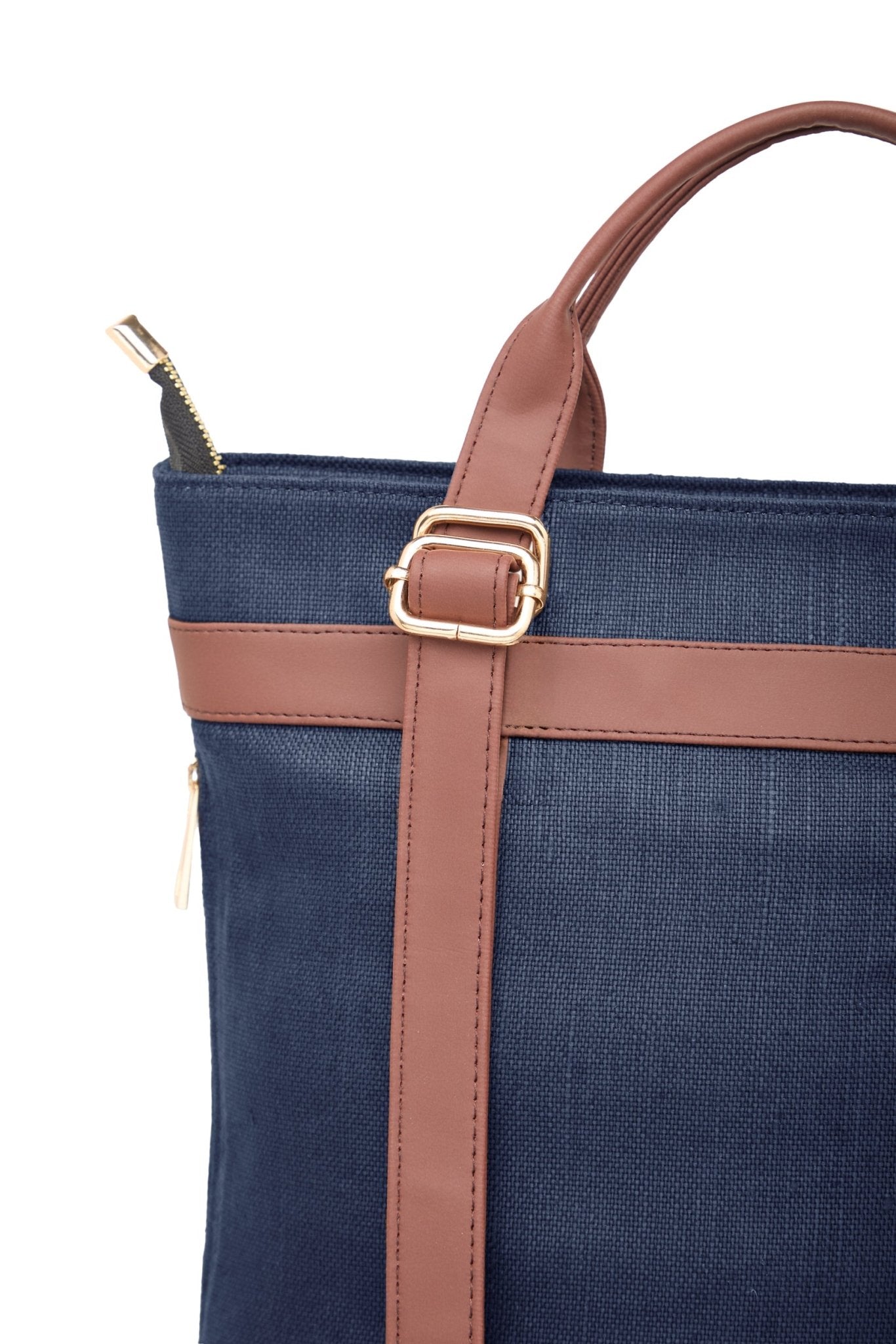 2 in 1 Convertible Hemp Backpack for Travel & Daily Use – Bags on Brown Living™. SKU: GBP01-NAVYBLUE. Img 10.