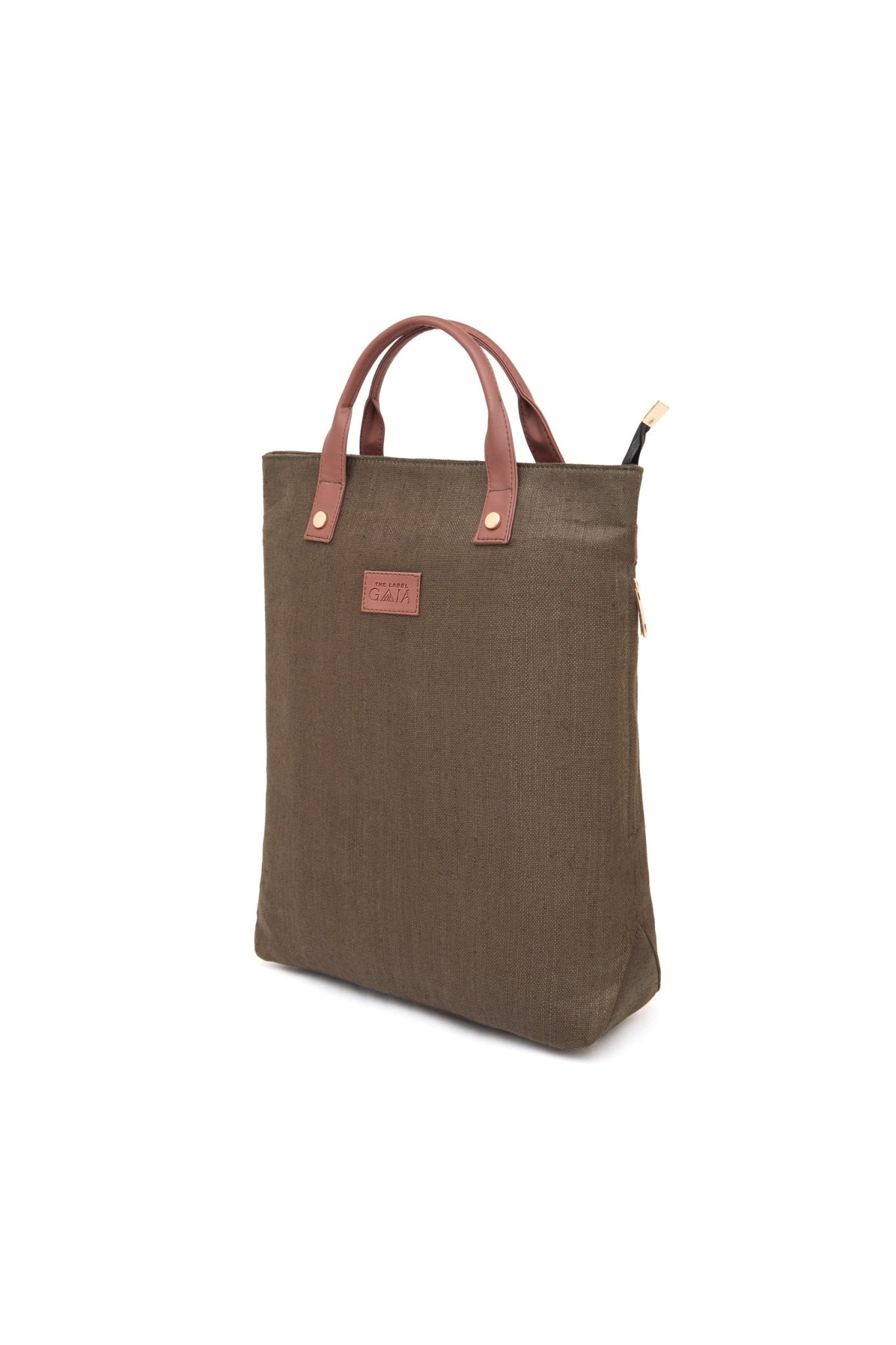 2 in 1 Convertible Hemp Backpack for Travel & Daily Use – Bags on Brown Living™. SKU: GBP01-OLIVE. Img 14.