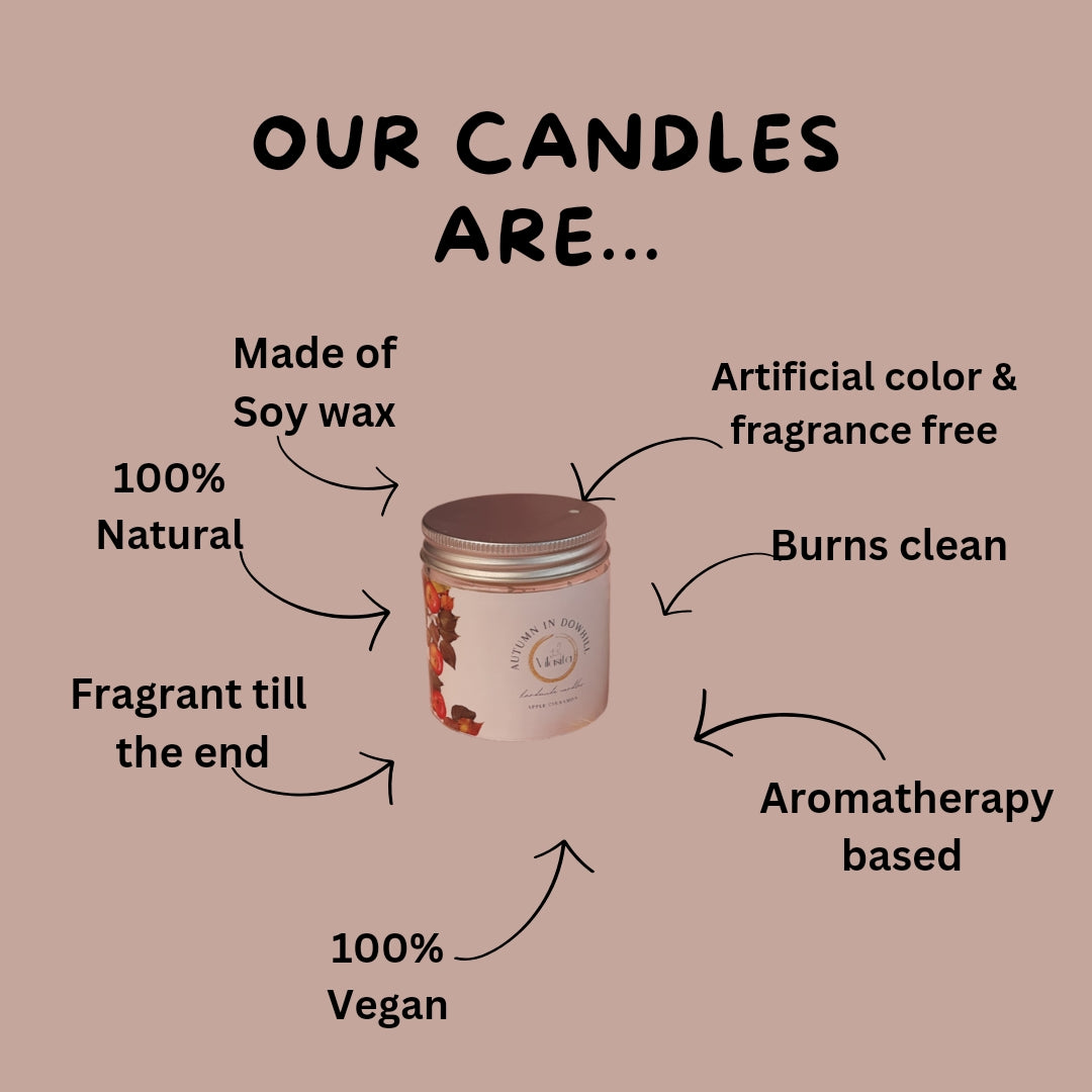Soy Wax Candle - Wildflowers of Western Ghats | Lavender, Rosemary & Basil | Verified Sustainable by Brown Living™