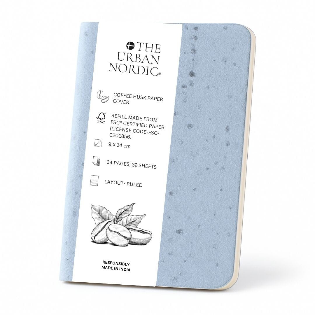 3 Pack - Coffee Husk Cover Saddle Bound A6 Pocket Notepad 64 Pages – Notebooks & Notepads by The Urban Nordic available on Brown Living™. . SKU: SBCFSBFSCRD - A6 - 3. Img 1.