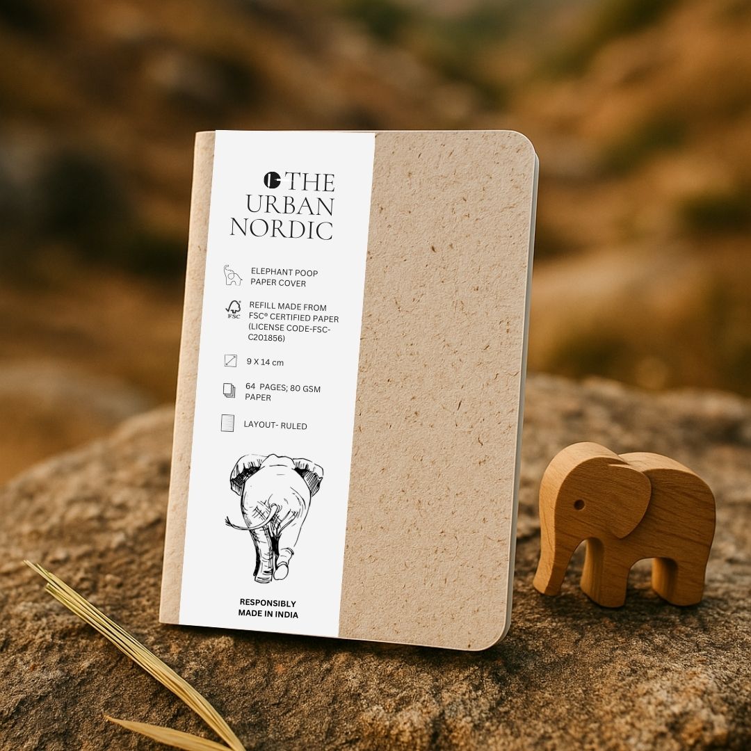 3 Pack - Elephant Poop Cover A6 Pocket Diary Ruled 64 Pages FSC – Notebooks & Notepads by The Urban Nordic available on Brown Living™. . SKU: BREPSBFSCRD - A6 - 1. Img 1.