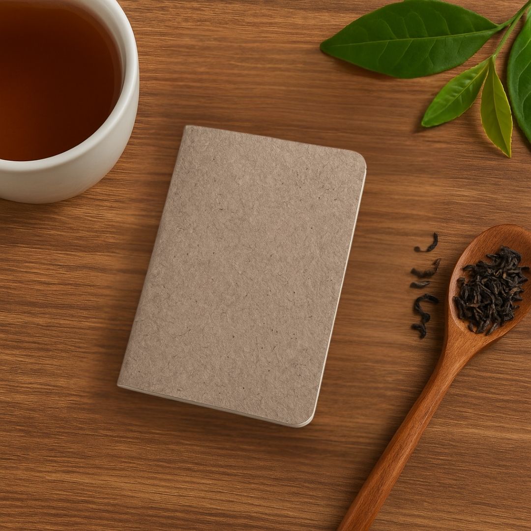 3 Pack - Tea Paper Cover Mini Writing Pad 9 X 14 cm with 64 FSC Pages – Notebooks & Notepads by The Urban Nordic available on Brown Living™. . SKU: BRTESBFSCRD - A6 - 3. Img 4.