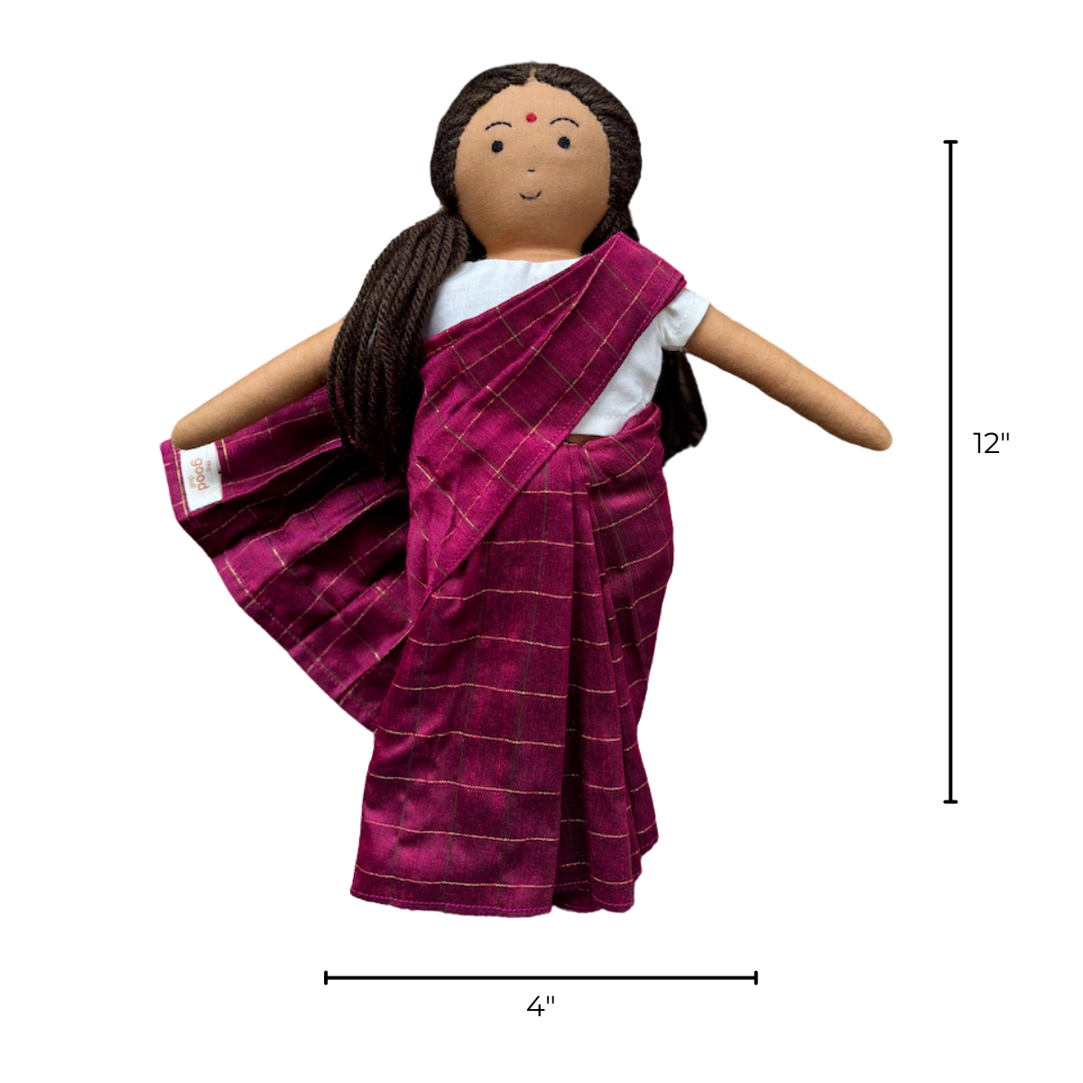 Nilah Amma Pink Saree Doll – Single Doll