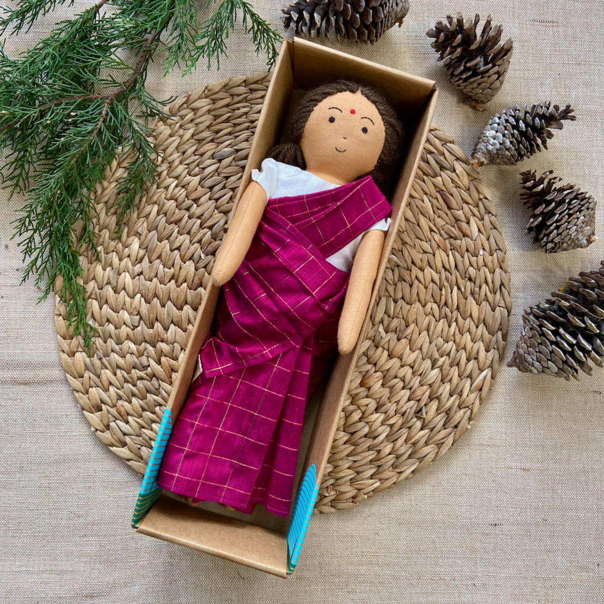 Nilah Amma Pink Saree Doll – Single Doll