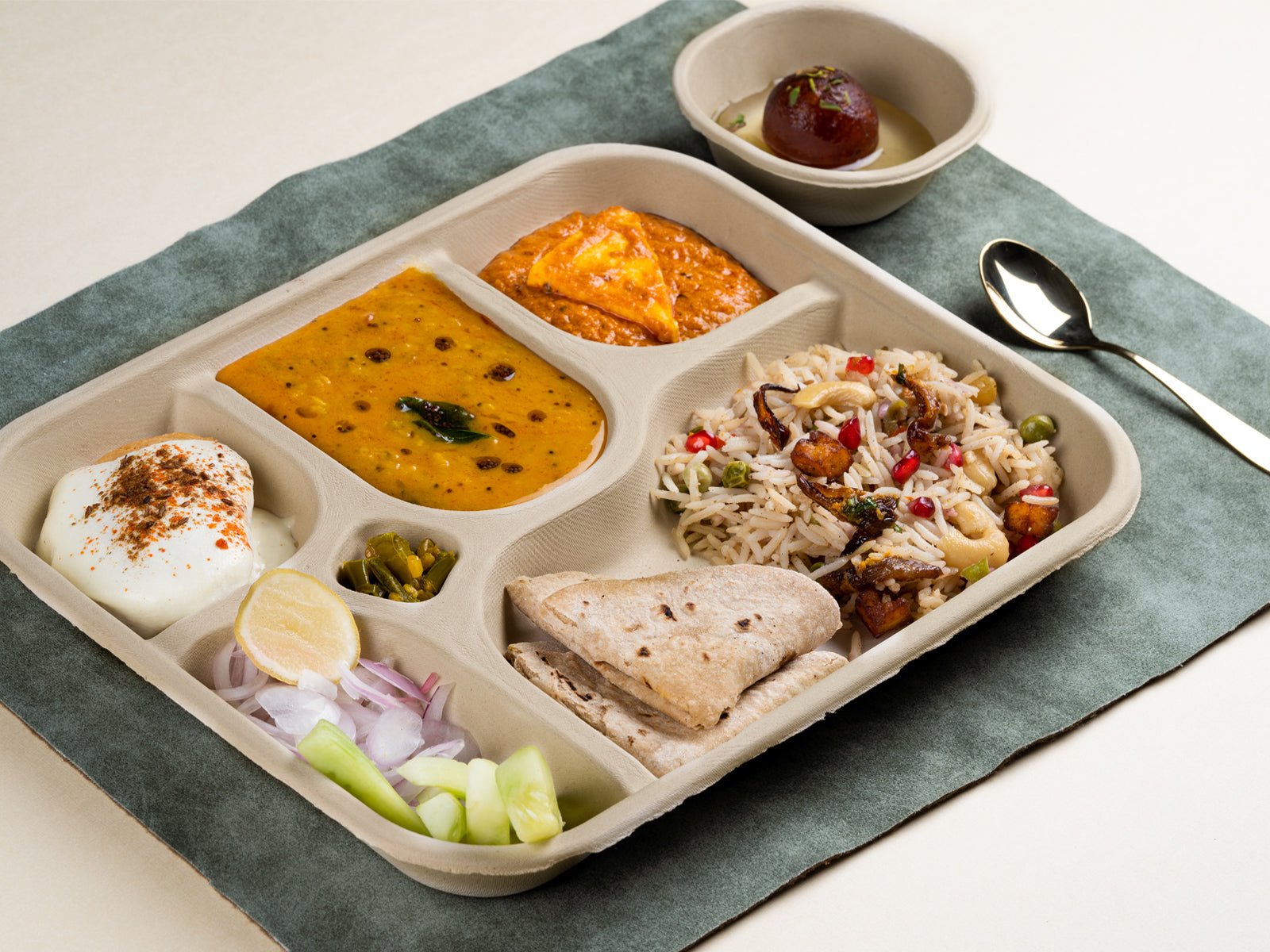 5 Compartment Meal Trays – Trays & Platters on Brown Living™. SKU: CLEC-72. Img 13.
