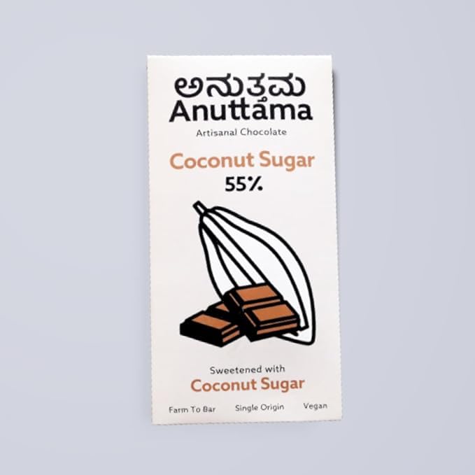 55% Cocoa Chocolate – Sweetened with Coconut Sugar – Chocolates on Brown Living™. SKU: 8931500289348. Img 3.